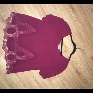 Maroon shirt
